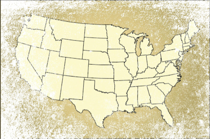 Outline map of the United States: Hemp/Cannabis Industry Blog